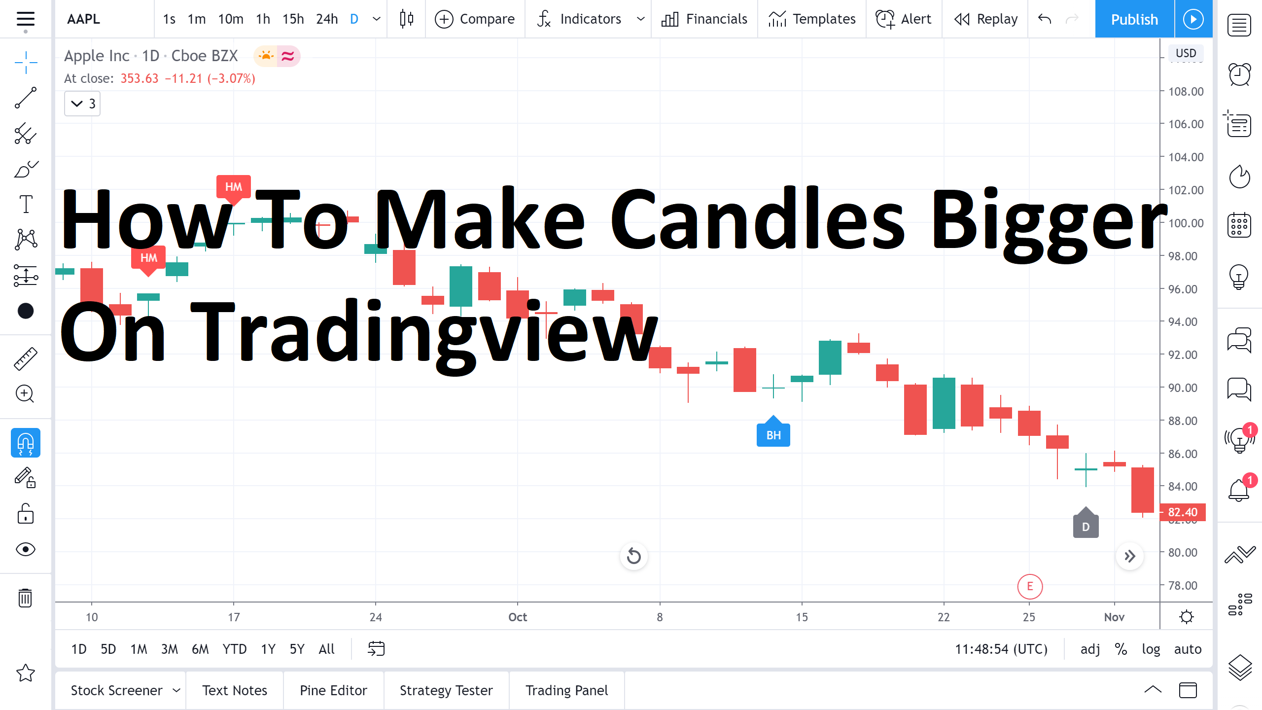 How To Make Candles Bigger On Tradingview