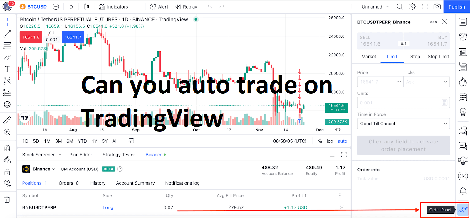 Can you auto trade on TradingView
