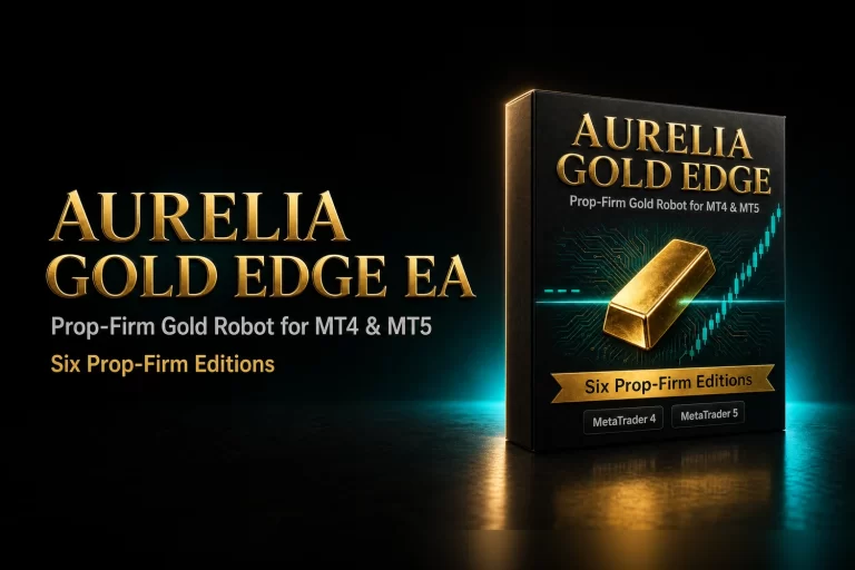 Aurelia Gold Edge EA, prop-firm gold robot for MT4 and MT5